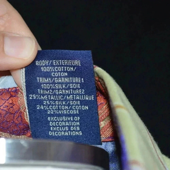 Robert Graham Pastel Multi-Color Striped Floral - Picture 8 of 8